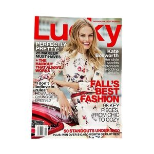Lucky Magazine November 2013 Kate Bosworth Cover Fall Best Fashion Out of Print